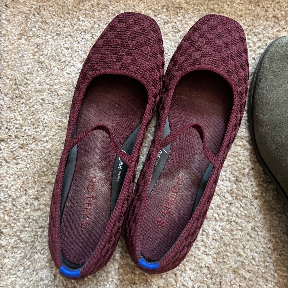 ROTHY’s Brick Red Flats Comfortable Loafers